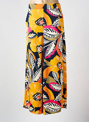 Pantalon large coupe fluide jaune MOLLY BRACKEN femme