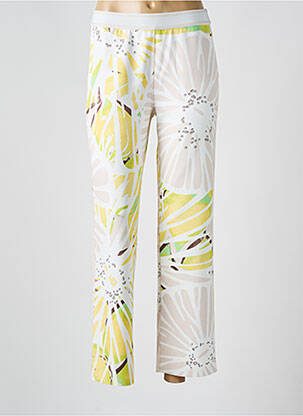 Pantalon slim taille élastique jaune TUZZI femme