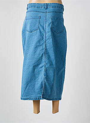 Jupe longue coupe droite bleu JENSEN femme