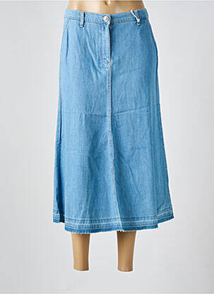Jupe mi-longue coupe évasée bleu BETTY BARCLAY femme