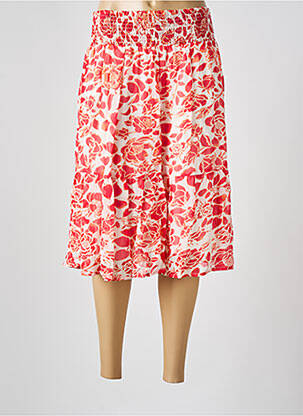 Jupe mi-longue coupe évasée rouge JENSEN femme