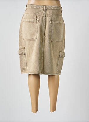 Jupe mi-longue coupe droite gris KAFFE femme