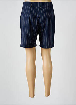 Bermuda coupe droite bleu HALOGENE femme