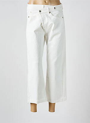 Pantalon 7/8 blanc PLACE DU JOUR pour femme