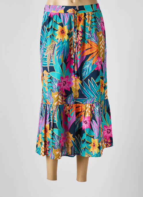 Jupe longue bleu JULIE GUERLANDE pour femme