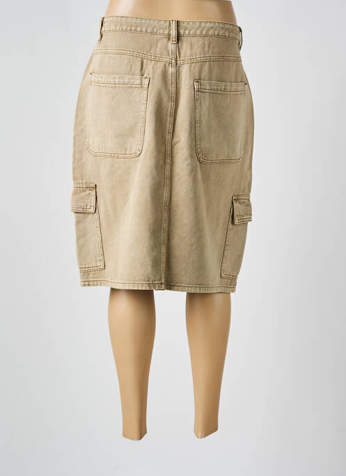 Jupe mi-longue gris KAFFE pour femme