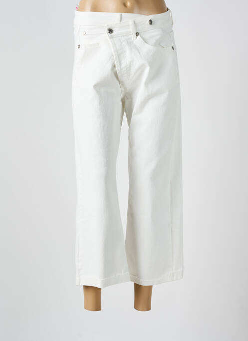 Pantalon 7/8 blanc PLACE DU JOUR femme
