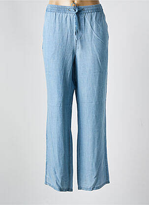 Pantalon droit taille élastique taille normale bleu JENSEN femme