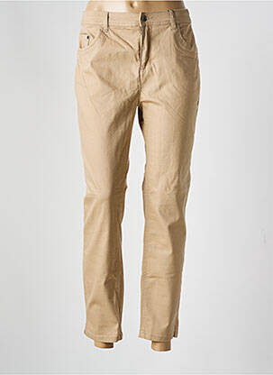 Jeans coupe slim stretch taille normale beige JENSEN femme