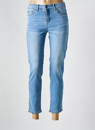 Jeans coupe slim stretch taille normale bleu JENSEN femme