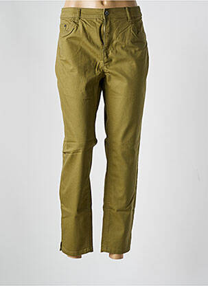 Pantalon 7/8 stretch taille normale vert JENSEN femme