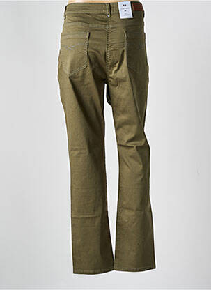 Pantalon slim tissage popeline taille normale vert JULIE GUERLANDE femme