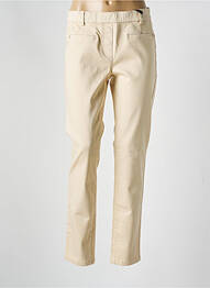 Jegging taille haute taille haute beige JULIE GUERLANDE femme