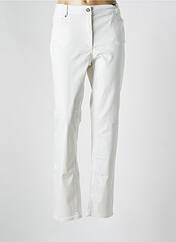 Pantalon slim blanc 3616444752619 pour femme seconde vue