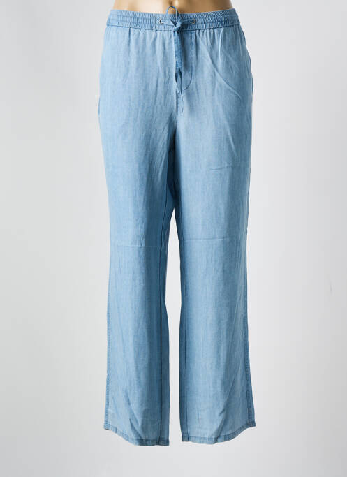 Pantalon droit taille élastique taille normale bleu JENSEN femme