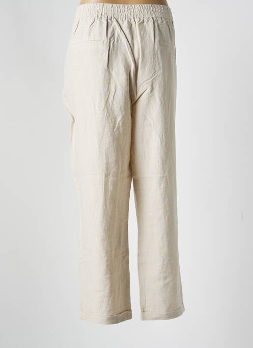 Pantalon droit beige JULIE GUERLANDE pour femme