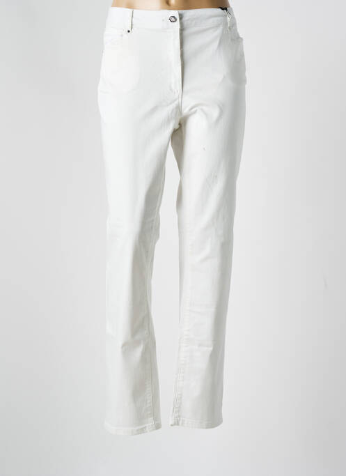 Pantalon slim blanc 3616444752619 pour femme
