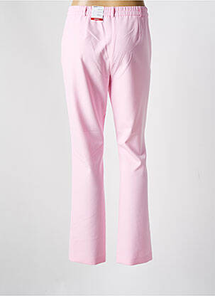 Pantalon droit stretch taille normale rose FRANK WALDER femme