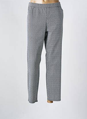 Pantalon droit stretch taille normale noir FRANK WALDER femme