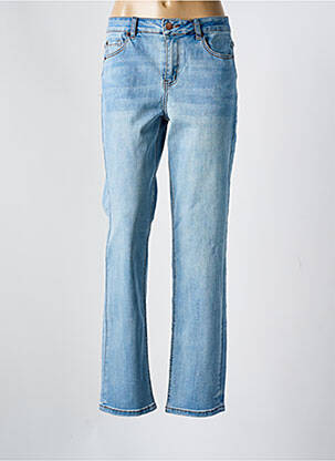 Jeans coupe droite stretch taille normale bleu KAFFE femme