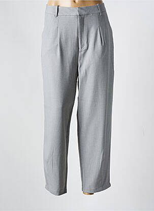 Pantalon droit stretch taille normale gris KAFFE femme