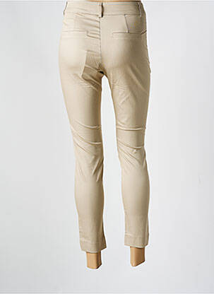 Pantalon chino tissage popeline taille normale beige KAFFE femme