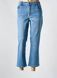 Jeans coupe droite stretch taille normale bleu KAFFE femme