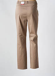 Pantalon chino marron FRANK WALDER pour femme seconde vue