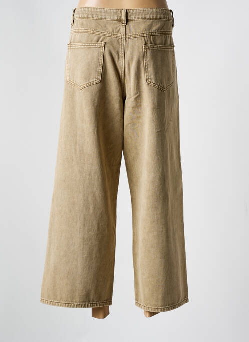 Jeans coupe large marron KAFFE pour femme