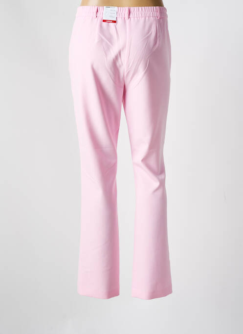 Pantalon droit rose FRANK WALDER pour femme