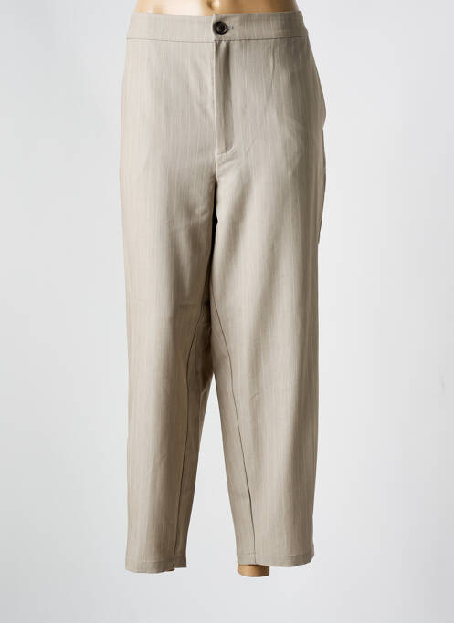 Pantalon large beige KAFFE pour femme