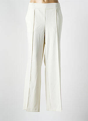 Pantalon droit taille élastique blanc BETTY BARCLAY femme