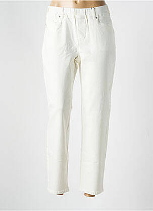 Pantalon slim taille élastique blanc CISO femme