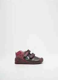 Baskets matière lisse bout rond violet BIOMECANICS fille