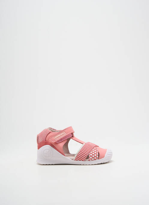 Sandales/Nu pieds rose BIOMECANICS pour fille