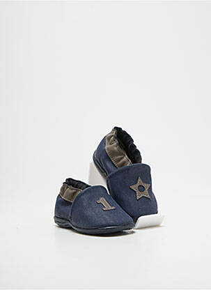 Chaussons/pantoufles voute plantaire bout rond bleu BELLAMY garçon