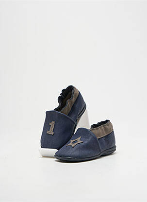 Chaussons/pantoufles voute plantaire bout rond bleu BELLAMY garçon