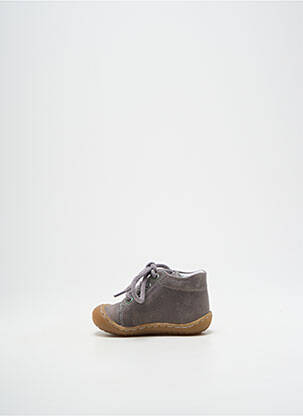 Bottillons fermeture lacets bout rond gris BELLAMY garçon