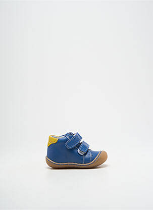 Baskets tissage satiné bout rond bleu BELLAMY garcon