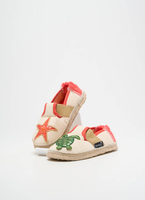 Chaussons/Pantoufles beige NANGA pour fille