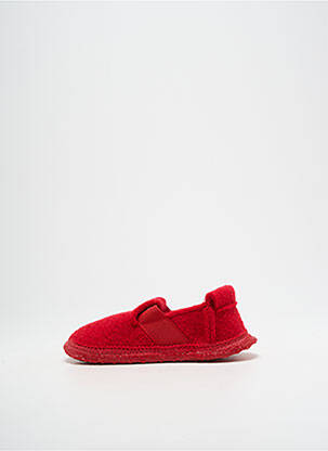 Chaussons/pantoufles bout rond bout rond rouge NANGA enfant