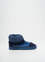 Chaussons/pantoufles bout rond bout rond bleu NANGA garcon