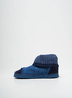 Chaussons/pantoufles bout rond bout rond bleu NANGA garçon
