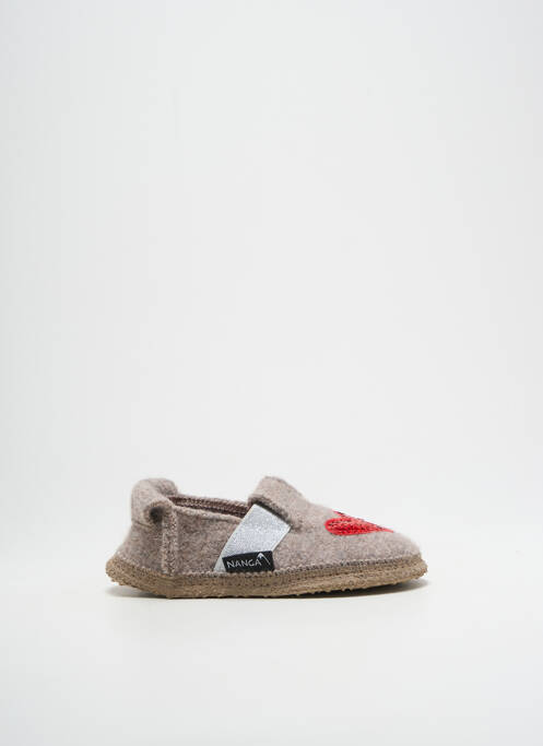 Chaussons/Pantoufles beige NANGA pour fille