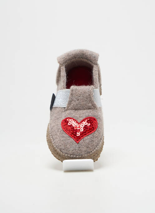 Chaussons/Pantoufles beige NANGA pour fille