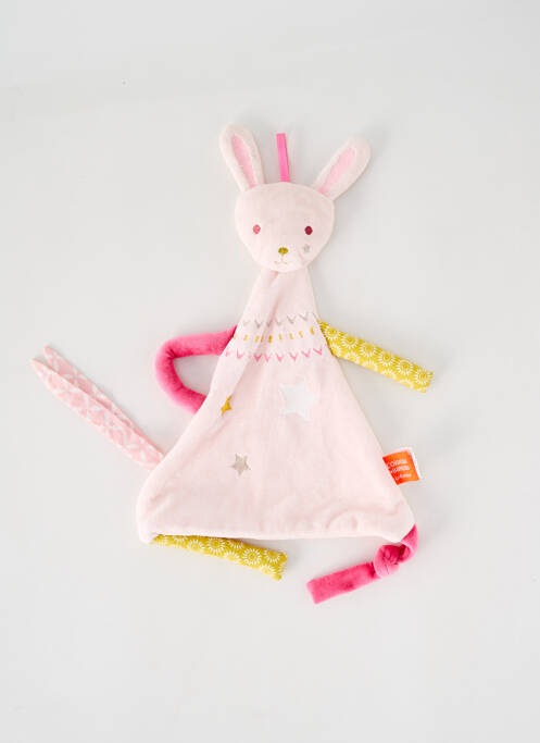 Doudou rose L'OISEAU BATEAU pour fille