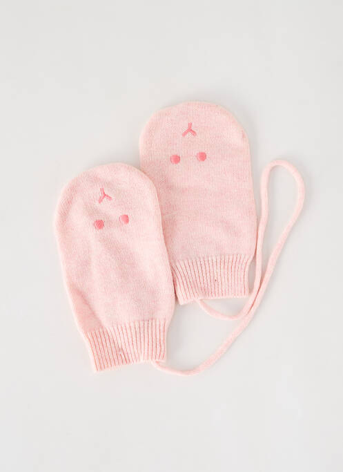 Gants rose PETIT BATEAU pour fille