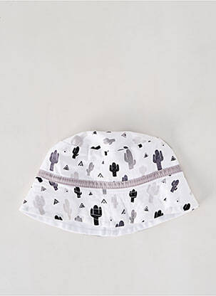 Chapeau imprimé fantaisie blanc BB AND CO garçon