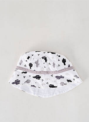 Chapeau imprimé fantaisie blanc BB AND CO garçon
