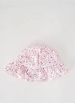 Chapeau imprimé fleurs rose BB AND CO fille